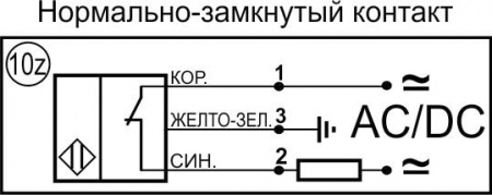 Датчик бесконтактный емкостный E06-NC-AC-Z(Л63)